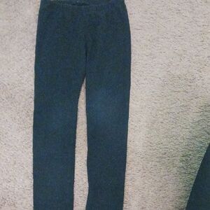 Cat & Jack Black Leggings with Printed Care Label